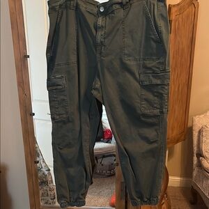 Torrid Green Cargo Pants with Utility Design